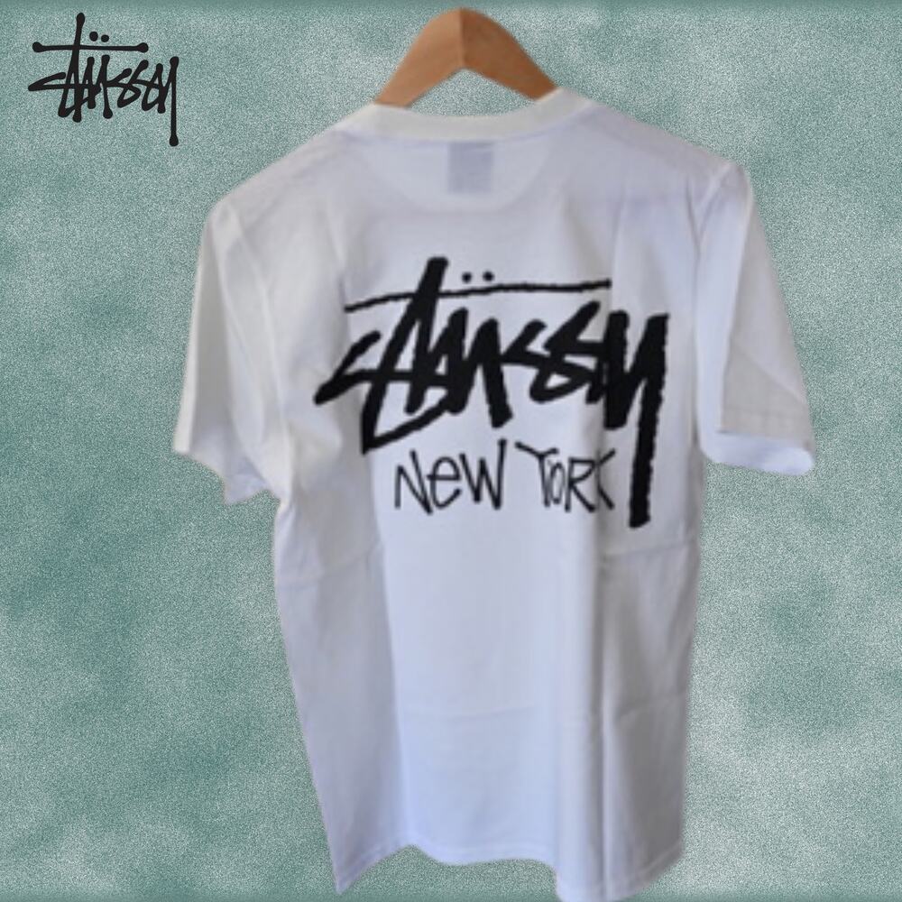 Stüssy New York Chapter Tee White Black Logo Tee Men S NWOT